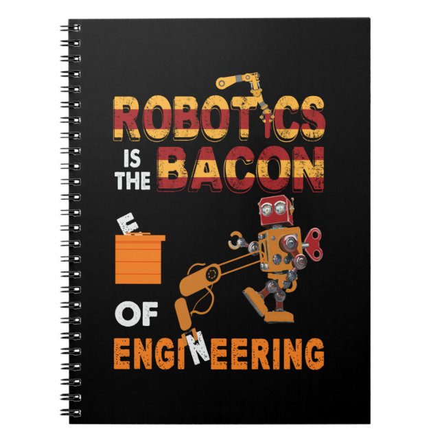Caderno Espiral Engenheiro Robótica De Engenharia (Frente)