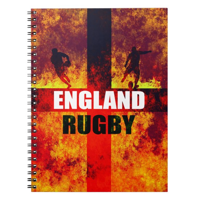 Caderno Espiral England Rugby (Frente)