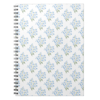 Caderno Espiral English Country Muster mit Vergissmeinnichtblumen