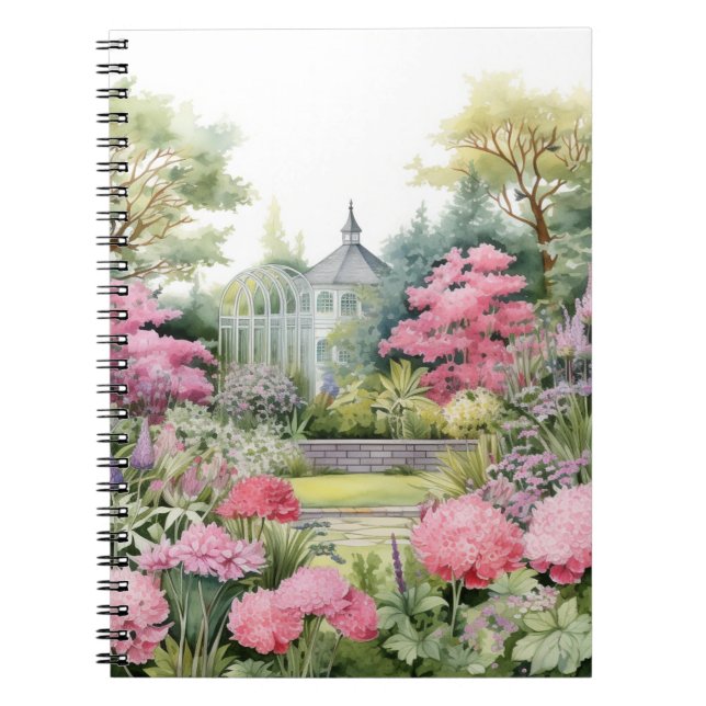 Caderno Espiral English Garden Landscape (Frente)