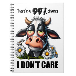 Caderno Espiral Engraçada Vaca Sarcástica Citação E Ditos