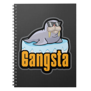 Caderno Espiral Engraçado ártico do jardim zoológico do animal de