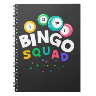 Caderno Espiral Engraçado Bingo Team Jogo Humor
