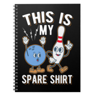 Caderno Espiral Engraçado Boliche Citação Esta é minha reserva