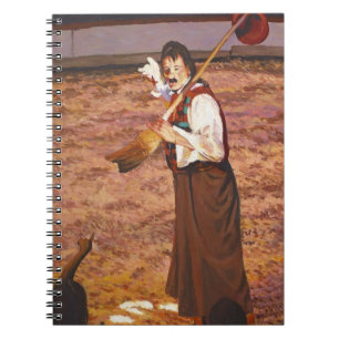 Caderno Espiral Engraçado Circo Flora Palha Delira Crianças
