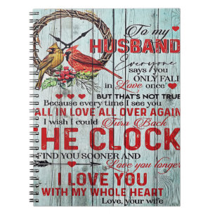 Caderno Espiral Engraçado Cita Marido Presente Para O Homem