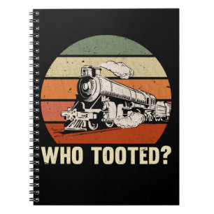Caderno Espiral Engraçado Comboio Caminho-de-Ferro