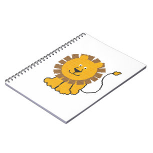 Caderno Espiral Engraçado desenho animado Lion