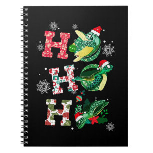 Caderno Espiral Engraçado Feliz Natal HO HO Papais noeis de Tartar