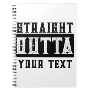 Caderno Espiral Engraçado 'Hetero fora do seu texto'
