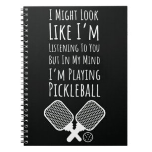Caderno Espiral Engraçado Humor No Notebook Pickleball Para O Joga