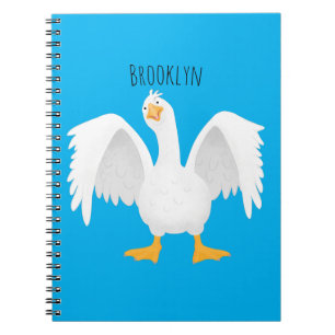 Caderno Espiral Engraçado ilustração curiosa de desenho animado