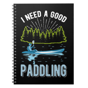 Caderno Espiral Engraçado Kayaking Humor Paddling Piadas Kayak