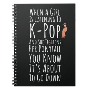Caderno Espiral Engraçado Kpop Oferece Presentes Para Meninas Adol