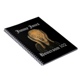 Caderno Espiral Engraçado Monstro Gritante Carinha Personalizada 