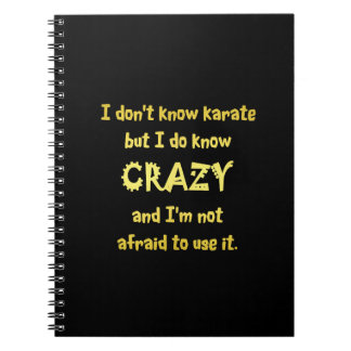 Caderno Espiral Engraçado, Piada de Karate