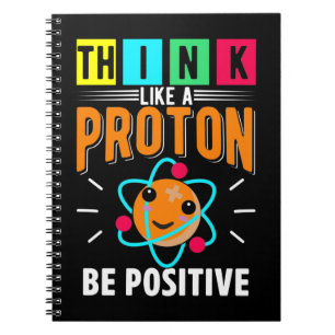 Caderno Espiral Engraçado Proton Humor Physicist Science