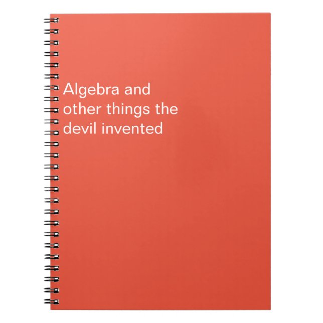 Caderno Espiral Engraçado que o diabo inventou (Frente)