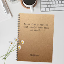 Engraçado Reunião do Office Notes Personalizadas