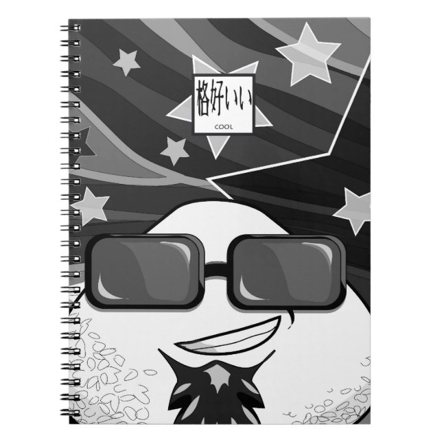 Caderno Espiral Engraçado Riceball Japonês (Frente)