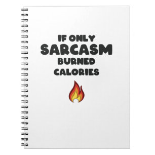 Caderno Espiral Engraçado Sarcasmo cita adolescentes homens sarcás