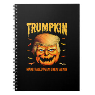 Caderno Espiral Engraçado Usa Pumpkin Trumpkin Faz Excelente De Ha