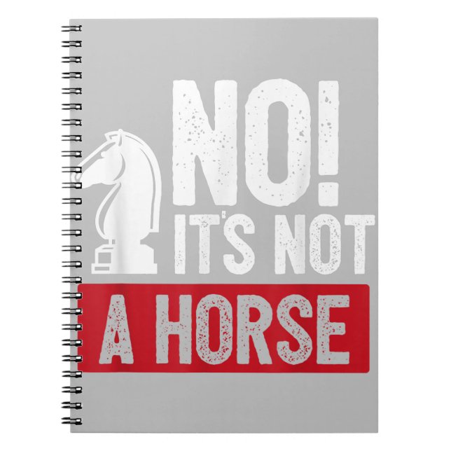 Caderno Espiral Engraçado Xess King Castling Design (Frente)