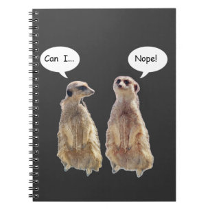 Caderno Espiral Engraçados e bonitos meerkats na conversa