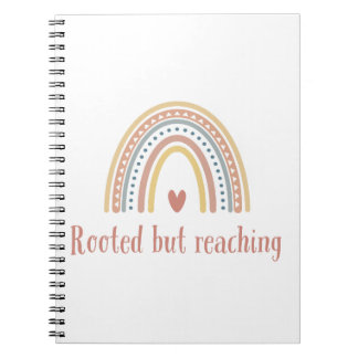 Caderno Espiral Enraizado mas alcançando - Design de crescimento e