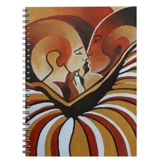 Caderno Espiral Enrolado Em Um Banquete De Amor (Frente)