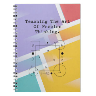 Caderno Espiral Ensino da Arte do Pensamento Preciso Lógica Mate