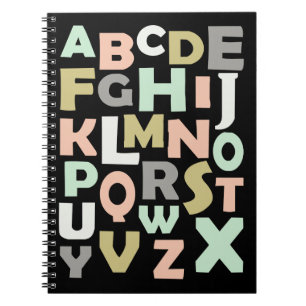 Caderno Espiral Ensino Educacional para Crianças ABC