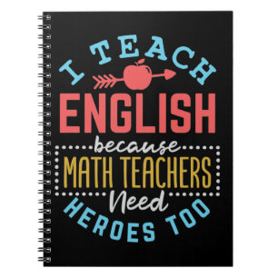 Caderno Espiral Ensino Inglês Porque Professores De Matemática Pre