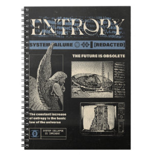 Caderno Espiral Entropia - Design brutalista