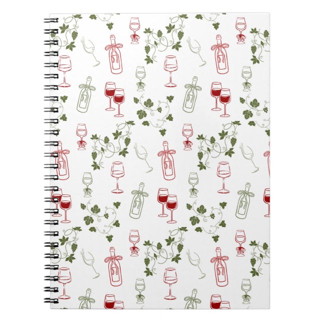 Caderno Espiral Envelhecendo Como Um Bom Vinho (Frente)