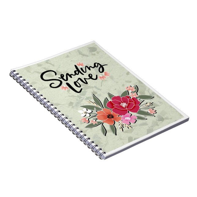Caderno Espiral Enviando Amor (Lado Direito)