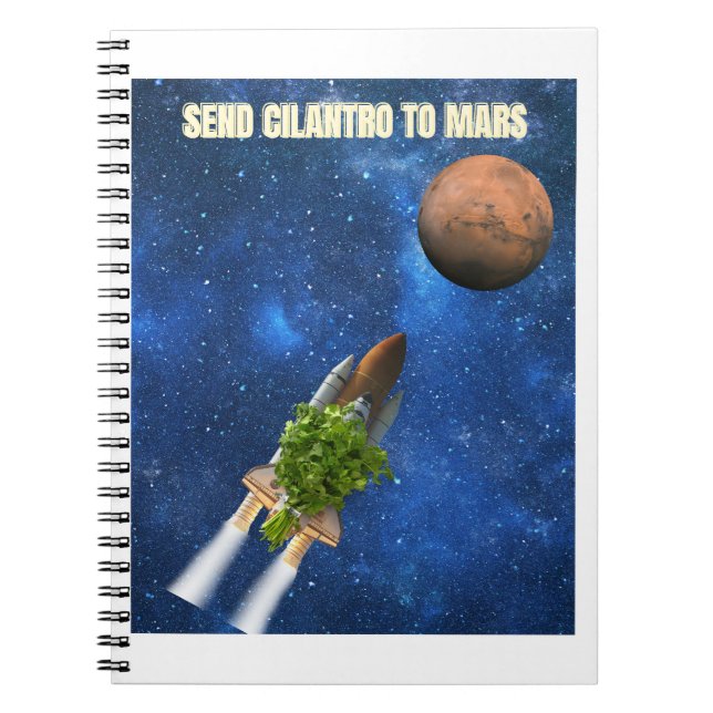 Caderno Espiral Enviar Cilantro para o Notebook Mars (Frente)