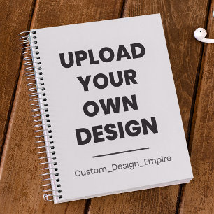 Caderno Espiral Envie Seu Próprio Design Aqui Modelo Personaliza
