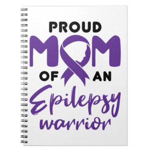Caderno Espiral Epilepsia Mãe Orgulhosa Mãe de um Guerreiro Epilep