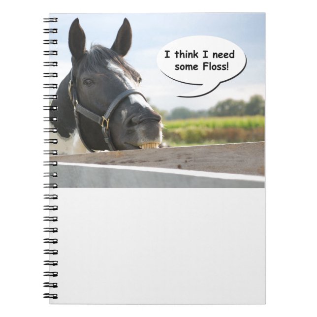 Caderno Espiral Equinos e florins (Frente)