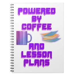 Caderno Espiral Equipado com Café e Planos de Lição