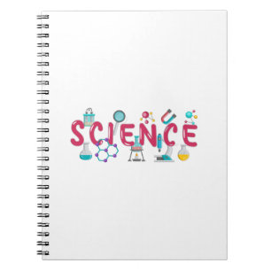 Caderno Espiral Equipamento de laboratório de ciência