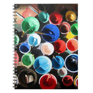 Caderno Espiral Equipamento de pintura tibetano
