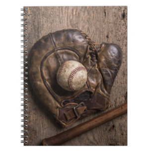 Caderno Espiral Equipamento Vintage Baseball