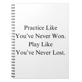 Caderno Espiral Equipe De Basquete De Natal Com Citação Motivativa