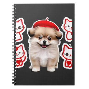 Caderno Espiral Equipe de Cachorro e Gatinho de Paris � Cachorro e