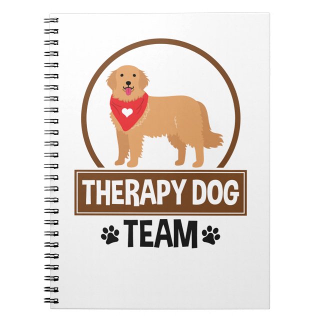 Caderno Espiral Equipe de Cães Terapêutica (Frente)