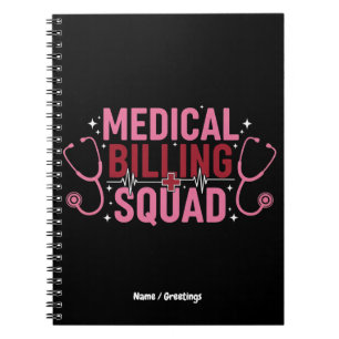 Caderno Espiral Equipe de Cobrança Médica Divertida Presente Orgul