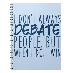 Caderno Espiral Equipe de Discurso e Debate Mestre Debater Engraç