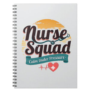 Caderno Espiral Equipe de Enfermagem Calma sob Pressão